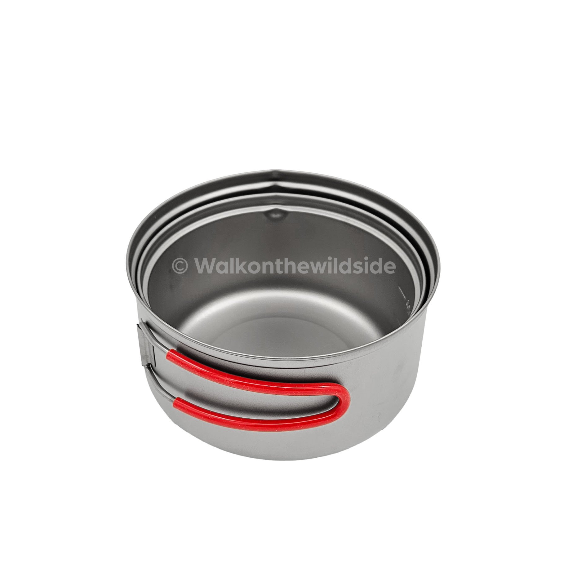 Evernew Ti UL 0,9l Pot mit Ti UL 0,6l Pot darin